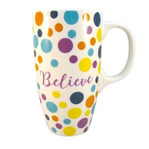 Ceramic Holiday Believe Tall Mug by Angelstar